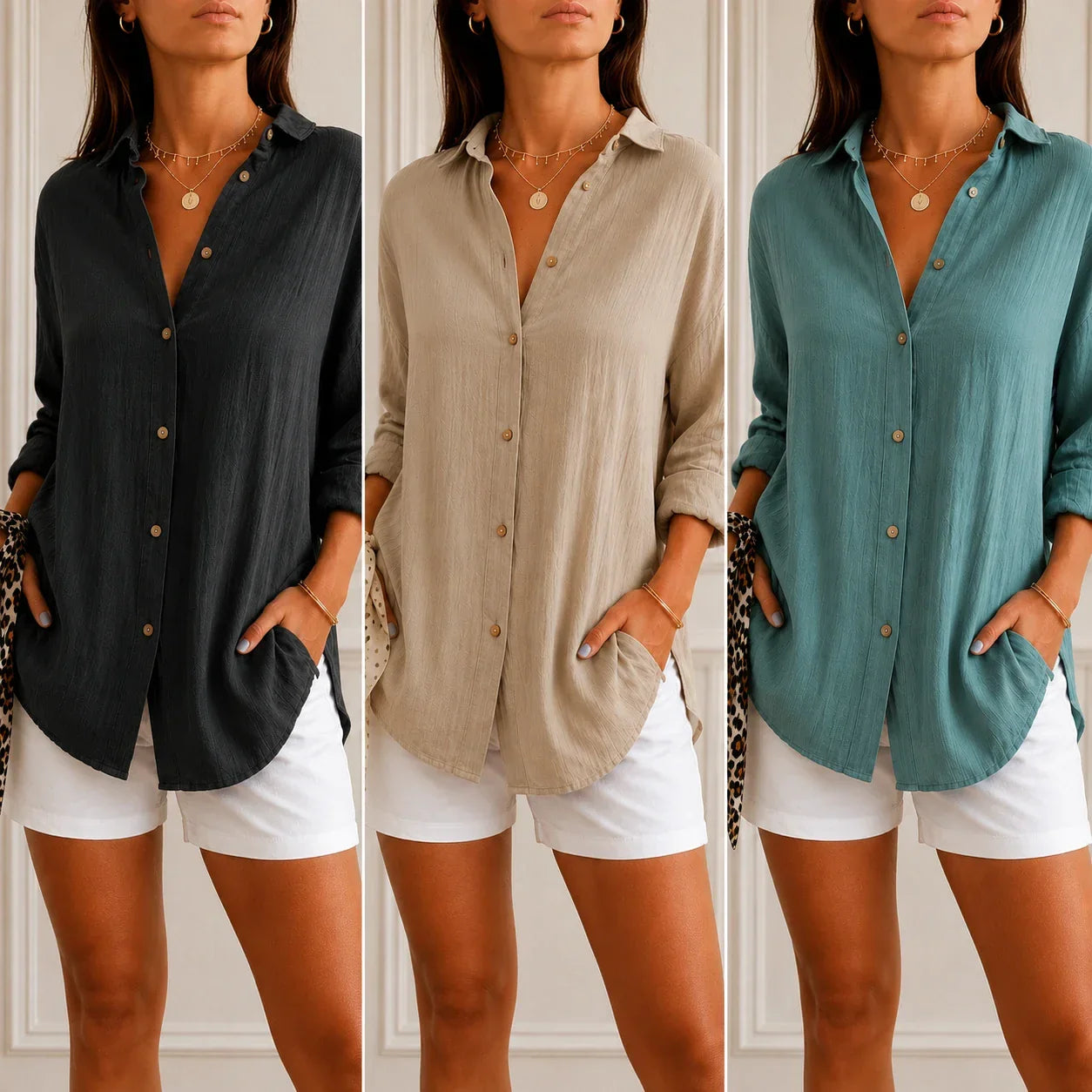 Kit 3 Camisas Cassandra™