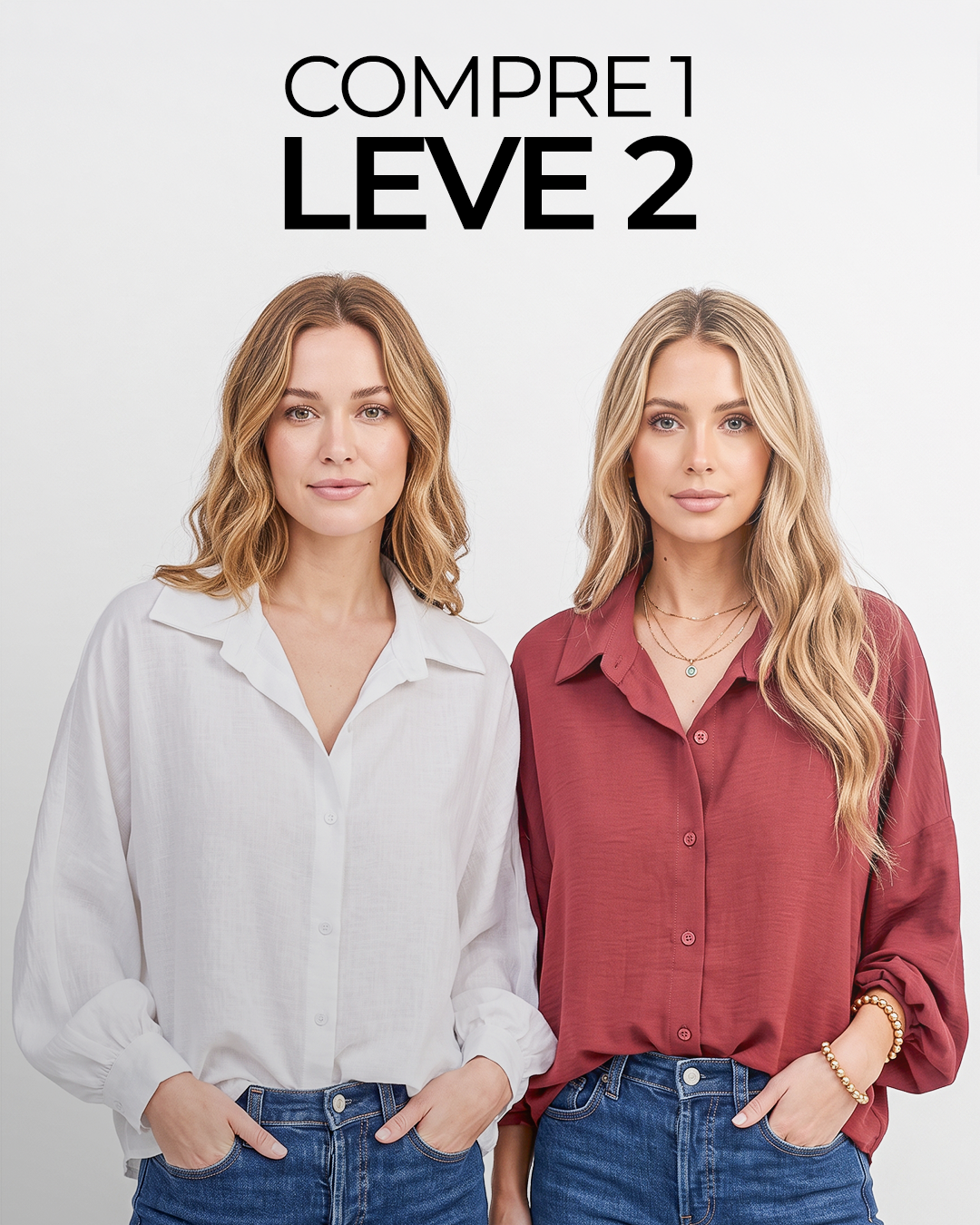 [Compre 1 Leve 2] Camisa Letizia™ em Viscose com Toque Sedoso