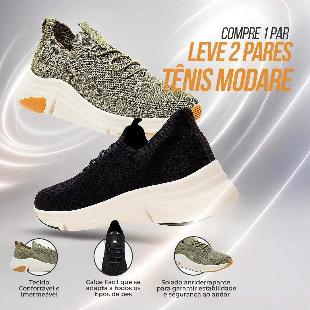 Kit 2 Tênis Ortopédicos Femininos Modare 2026